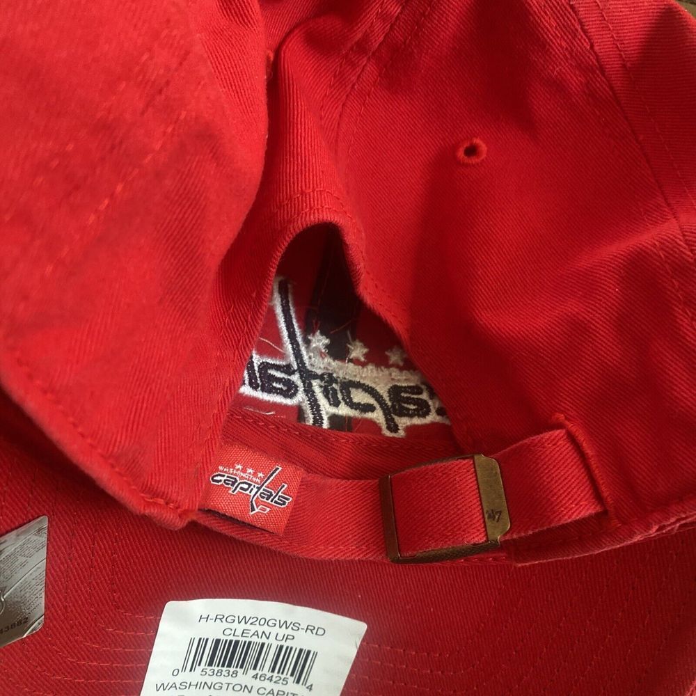 Washington Capitols Adjustable Hat Red Embroidered‎ '47 Brand Very Good - Picture 5 of 8